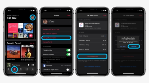 How To Cancel Apple Music Subscription Walkthrough - Controls For Airpod Pros, HD Png Download, Transparent PNG