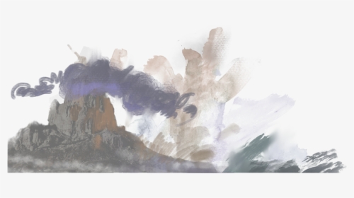 Transparent Mountain Drawing Png - Painting, Png Download, Transparent PNG