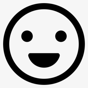 Smiling Face - Smiley Noir Et Blanc, HD Png Download, Transparent PNG