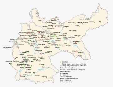 German Pow Camps Map, HD Png Download, Transparent PNG