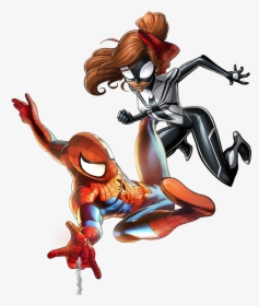 Spiderman - Marvel Spiderman Spider Girl, HD Png Download, Transparent PNG