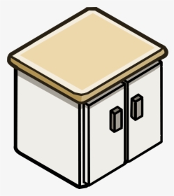 Granite Top Double Cabinet - Club Penguin Kitchen Furniture, HD Png Download, Transparent PNG