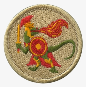 Fire Breathing Spartan Dinosaur Patrol Patch - Emblem, HD Png Download, Transparent PNG