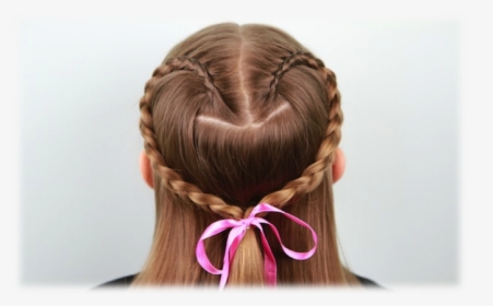 Hairstyle For College Girls - Zrobic Serce Z Wlosow, HD Png Download, Transparent PNG