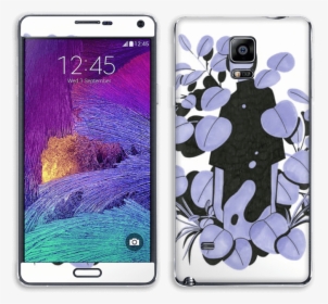 Purple Blue Leaves Skin Galaxy Note - Galaxy Note 5 Papercraft, HD Png Download, Transparent PNG