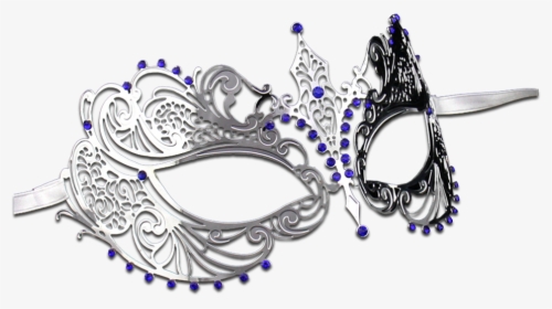 Silver Series Laser Cut Metal Venetian Pretty Masquerade - Transparent Background Masquerade Mask, HD Png Download, Transparent PNG