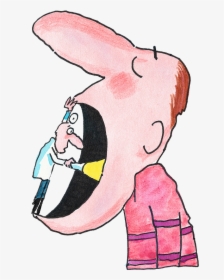 Doctor Looks In Mouth Cartoon, HD Png Download, Transparent PNG