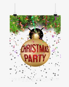 Christmas Party Png Pic - Christmas Party Invitation Clipart, Transparent Png, Transparent PNG