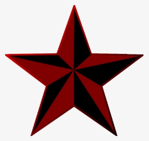 Red, Black, Western, Rock, Star, Punk, Stars, Free - Western Star Clipart, HD Png Download, Transparent PNG