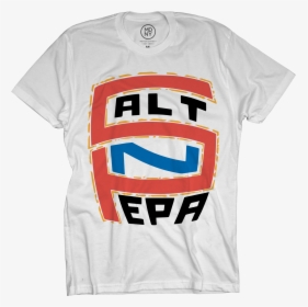 Red & Blue Logo On White T-shirt - Salt N Pepa, HD Png Download, Transparent PNG