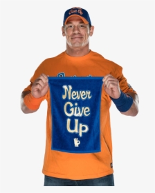 #johncena #cenation #hustleloyaltyrespect #nevergiveup - John Cena With Never Give Up, HD Png Download, Transparent PNG