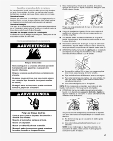 Instructivo De Una Lavadora Advertencias, HD Png Download, Transparent PNG