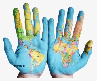 World Map Hands Png Background - Integration Public Services, Transparent Png, Transparent PNG