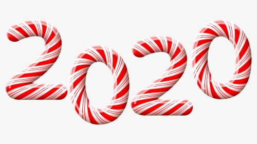 Happy New Year 2020 Candy Sticks - Transparent Background Candy Cane Clipart, HD Png Download, Transparent PNG