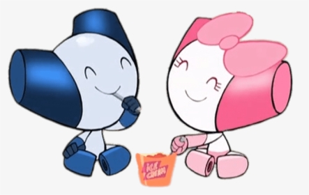 Robotboy And Robotgirl Eating Together - Robotboy Robotgirl, HD Png Download, Transparent PNG