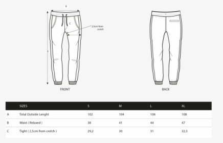 Sizechart Hangten Icon Pant , Png Download - Hang Ten Size Chart Jeans ...