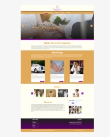 Web Design By 5stardesigners For White Dove Occasions - Online Advertising, HD Png Download, Transparent PNG