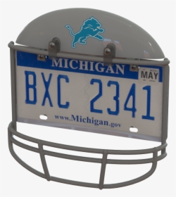 Detroit Lions Helmet Frame - Michigan License Plate, HD Png Download, Transparent PNG