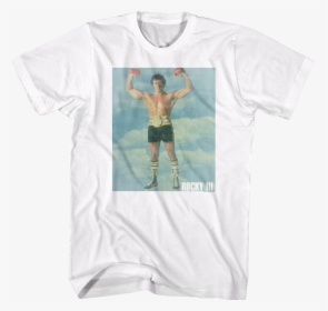 Flexing Rocky Iii T-shirt - Active Shirt, HD Png Download, Transparent PNG