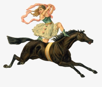 Victorian Girl Horse - Writing About Horse Riding, HD Png Download, Transparent PNG