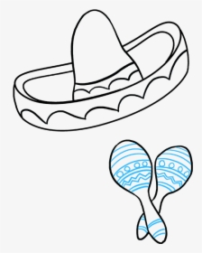 How To Draw Cinco De Mayo - Sombrero Drawing Easy, HD Png Download, Transparent PNG