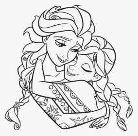 Elsa Black And White, HD Png Download, Transparent PNG