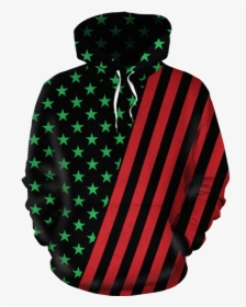 African American Flag All-over Hoodie   Class - Stock Exchange, HD Png Download, Transparent PNG