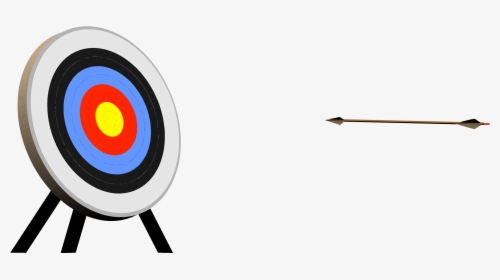Bullseye Clipart Bow Target Arrow - Arrow Hitting Target Gif, HD Png Download, Transparent PNG