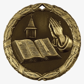 Bible Praying Hands Extreme Medallion      Data Rimg - Emblem, HD Png Download, Transparent PNG