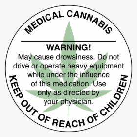 Generic Medical Cannabis Compliance Circle Label - Circle, HD Png Download, Transparent PNG