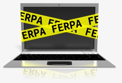 Laptop Computer With Yellow Caution Tape Wrapped Around - Privileged Documents, HD Png Download, Transparent PNG
