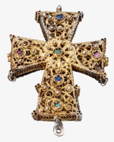 Reliquary Cross Pendant - Cross From 19th Century, HD Png Download, Transparent PNG