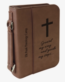 Dark Brown Leatherette Book/bible Cover With Zipper, HD Png Download, Transparent PNG