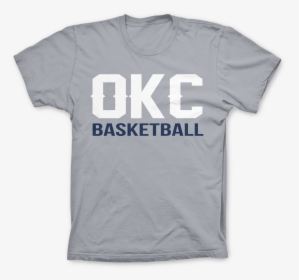 Okc Basketball Mock - T Shirt, HD Png Download, Transparent PNG