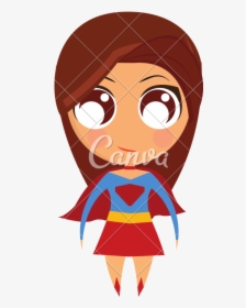 Isolated Superwoman Cartoon - Cartoon, HD Png Download, Transparent PNG