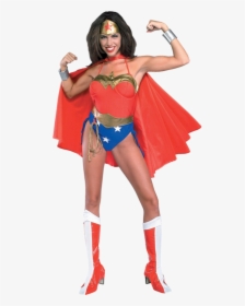 Wonder Woman Super Hero Costume - Wonder Woman Costume Adult, HD Png Download, Transparent PNG
