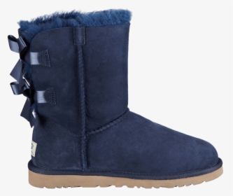 Ugg Bailey Bow Navy - Snow Boot, HD Png Download, Transparent PNG