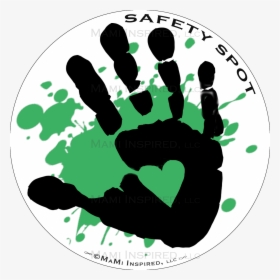 Saftety Spot Kids White With Colored Splat Hand Car - Illustration, HD Png Download, Transparent PNG