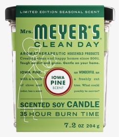Mrs Meyers Iowa Pine Soy Candle Large - Mrs Meyers, HD Png Download, Transparent PNG