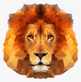 Low Poly Lion Head, HD Png Download, Transparent PNG