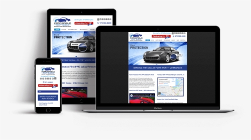 Image Of Mobile Responsive Website Design For Automotive - Web Design, HD Png Download, Transparent PNG