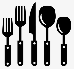 Cutlery Set Of Five Pieces - Kitchen Utensils Clipart Png, Transparent Png, Transparent PNG