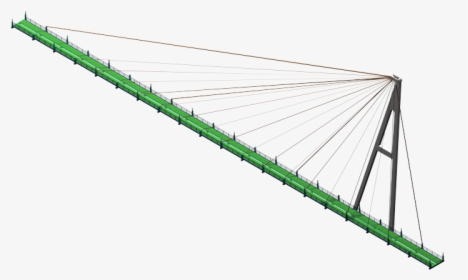 Suspension Footbridge 3ds Max Model - Suspension Bridge, HD Png Download, Transparent PNG