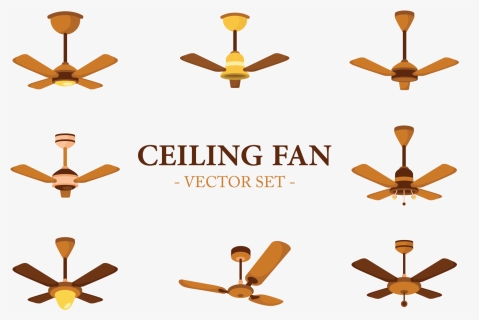 Ceiling Fan Icons Vector, HD Png Download, Transparent PNG