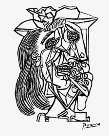 Picasso Weeping Woman To Colour, HD Png Download, Transparent PNG