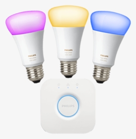 Philips Hue Smart Bulb Starter Kit Review - Philips Hue Transparent, HD Png Download, Transparent PNG