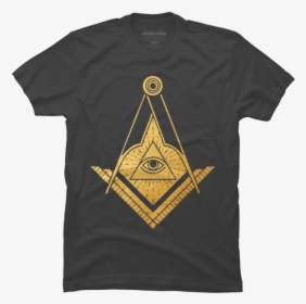Golden Masonic Symbol All-seeing Eye - Масон, HD Png Download, Transparent PNG