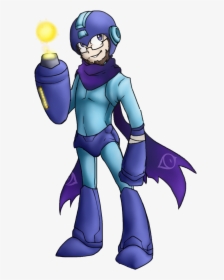 Pretty Rough Drawing Of Rythian As Megaman After Catching - Cartoon, HD Png Download, Transparent PNG