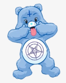 #carebear #goth #gothic #alternative #freetoedit - Care Bears Blue One, HD Png Download, Transparent PNG