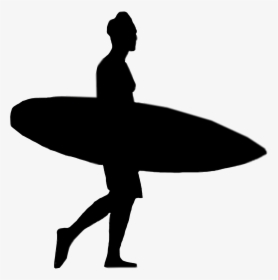 #surf #surfing #surfboard #surfer #sillouette #beach - Surfing, HD Png Download, Transparent PNG